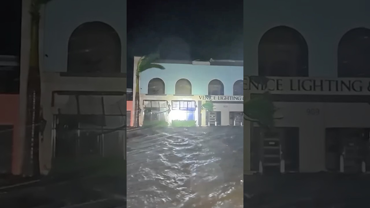 Venice, Florida, hammered by Hurricane Milton&rsquo;s landfall