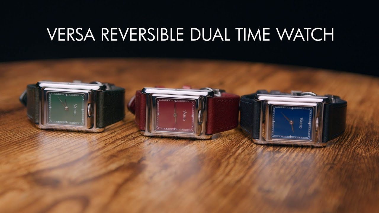 Vario VERSA Reversible Dual Time Watch