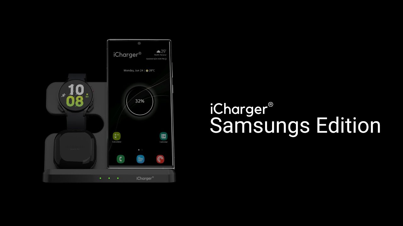 Revolutionize Your Charge: iCharger Samsungs Edition | The Ultimate 3-in-1 Wireless Station