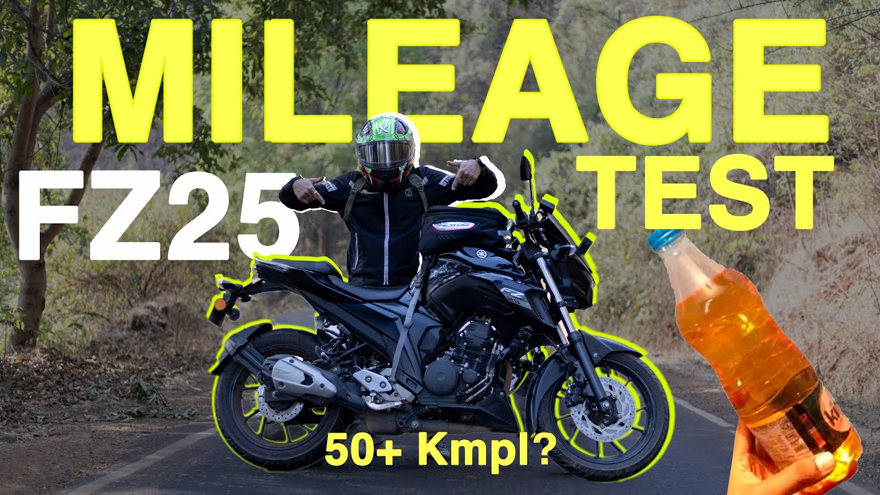 Fz25 MILEAGE TEST | Yamaha FZ25 1Ltr Mileage Test | #mileage #mileage_test #fz25bs6 #review
