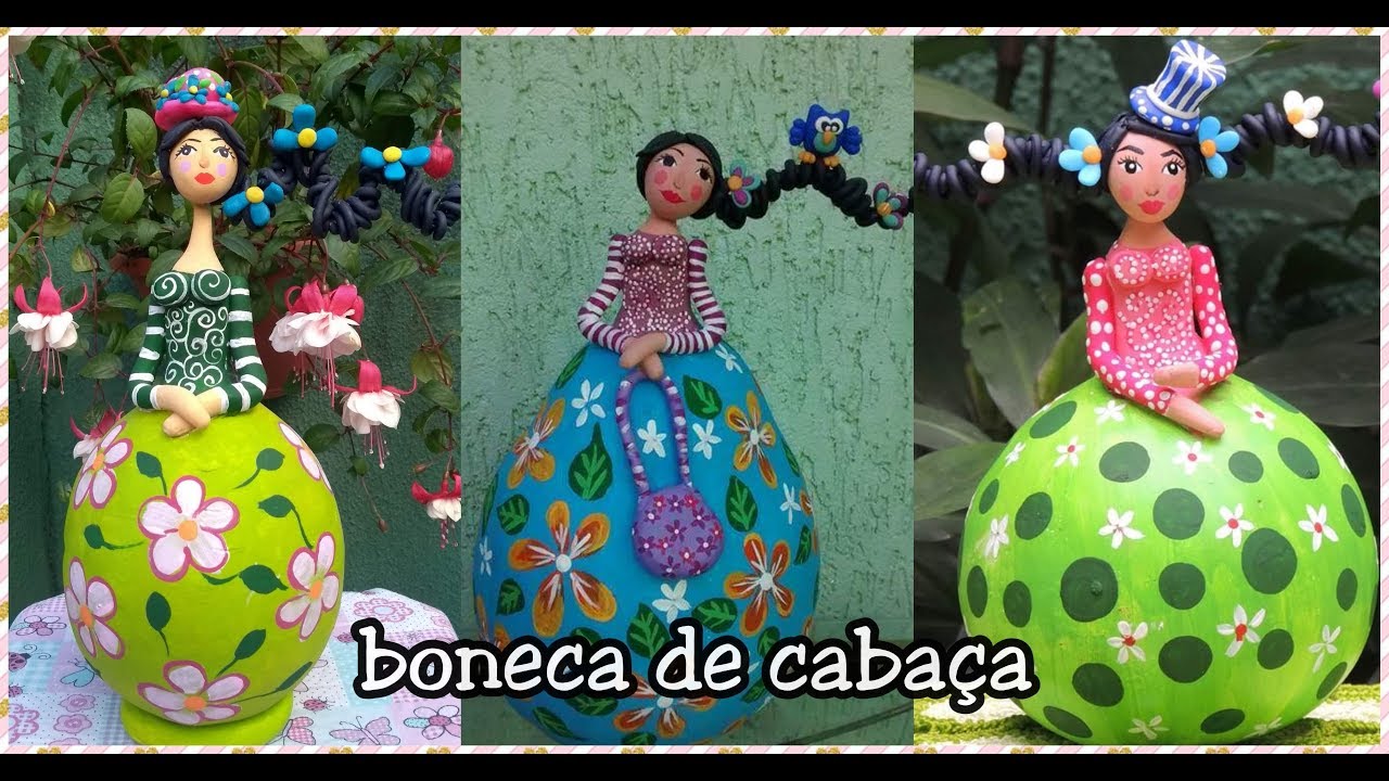 Boneca de cabaça ou porongo/Diy / Artesanato
