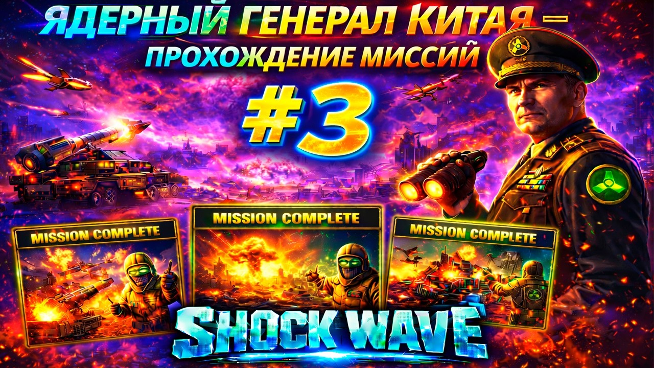 ПРОХОЖДЕНИЕ МИССИЙ #3 ГЕНЕРАЛ АРТИЛЛЕРИИ (SHOCK WAVE GENERALS)