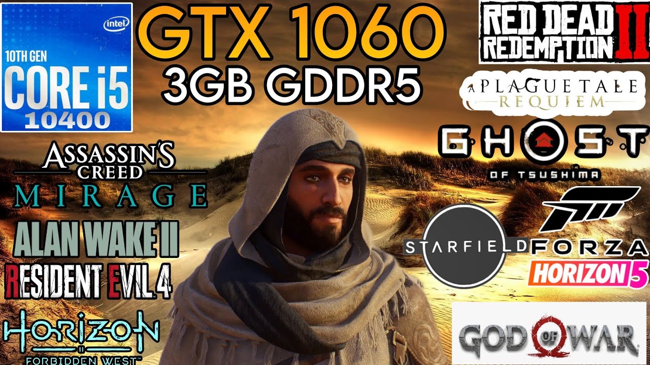 GTX 1060 (3GB) + i5 10400 & 24GB Ram - Test In 12 Games In 2024 !