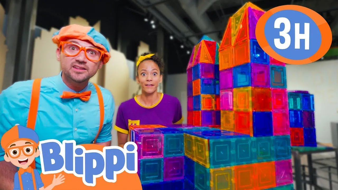 Blippi and Meekah Build a RAINBOW Tower! | Blippi and Meekah Best Friend Adventures | Educational