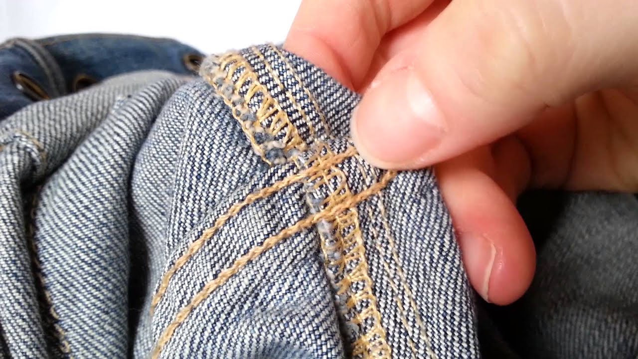 Lofi ASMR | Denim Fabric Inspection & Seam Tracing - Jean Jacket