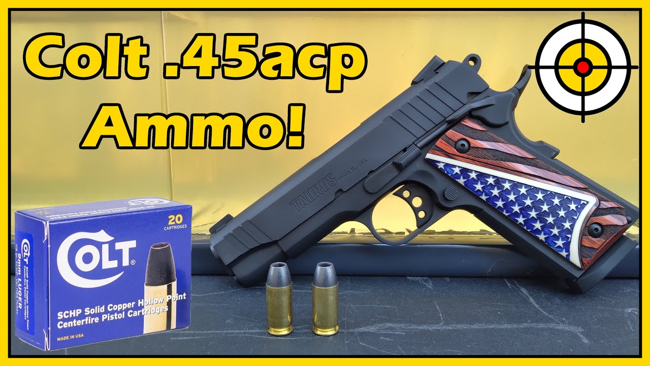 Colt Brand Ammo! .45acp Solid Copper Hollow Points, Ballistic Gel Test Using Two 1911's!