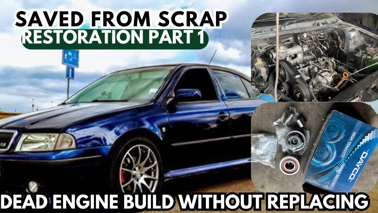 Complete restoration of skoda Octavia | saved engine from critical condition 😳 | HighwayGoat 