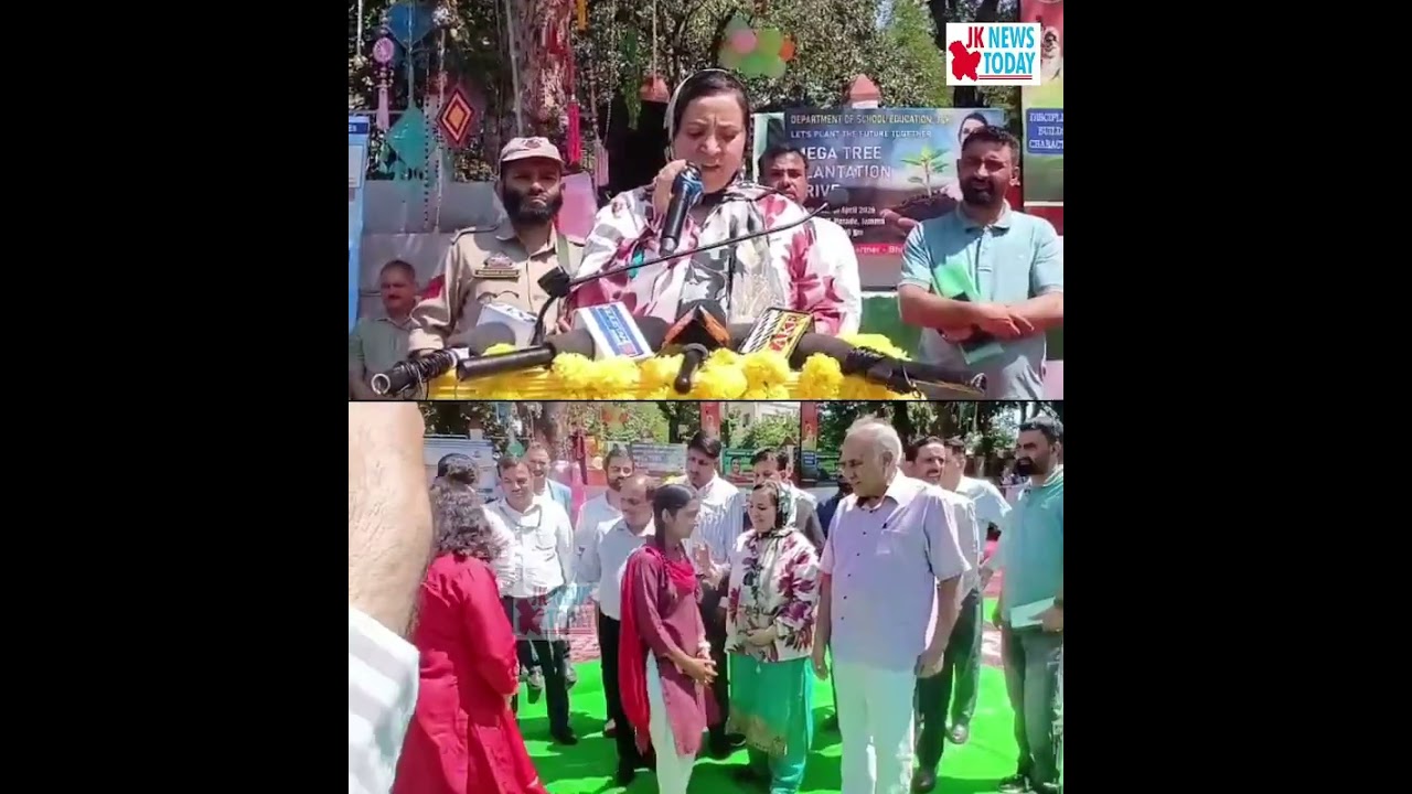 Education Minister Sakina Itoo launches Mission Green Jammu and Kashmir | JK News Today
