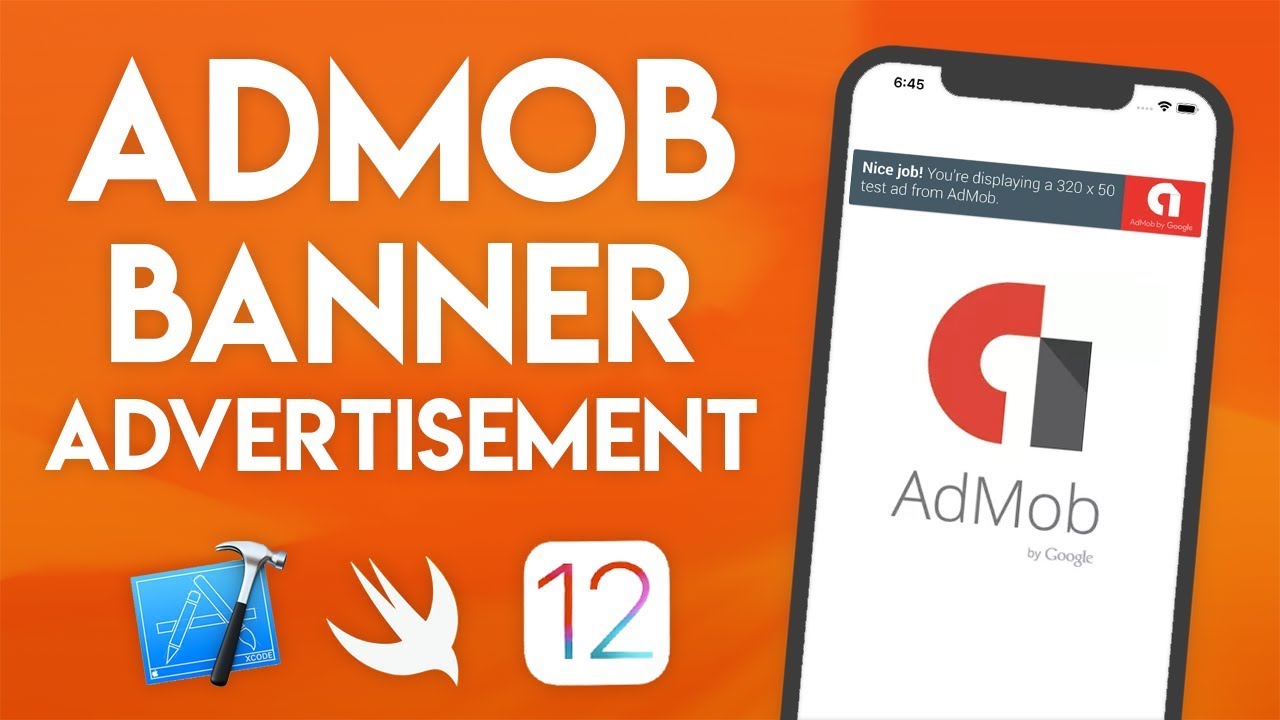 Swift 4.2 Xcode Tutorial - AdMob Banner Ads - iOS 12 Geeky Lemon Development
