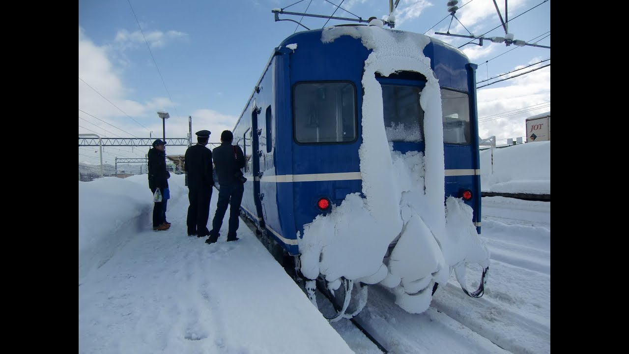 【海側・雪景色車窓】2021レ寝台特急あけぼの（180分遅延）の旅