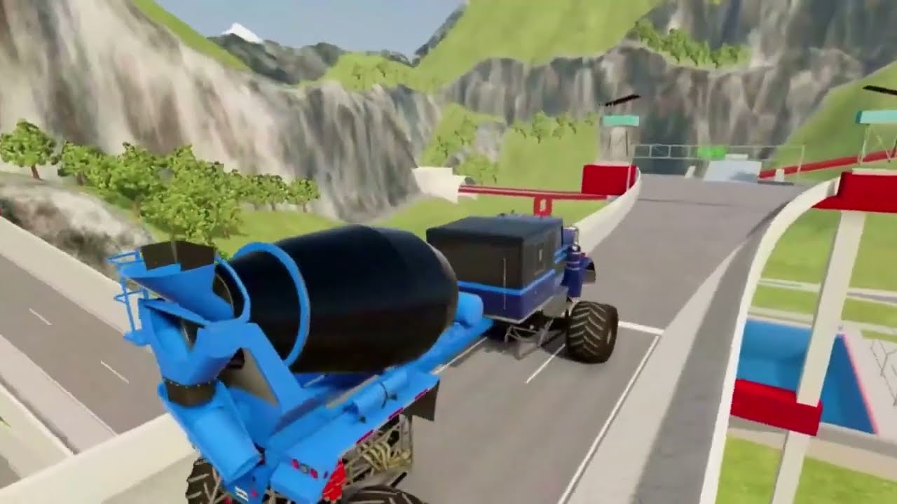 Cars vs Broken Bridge #315