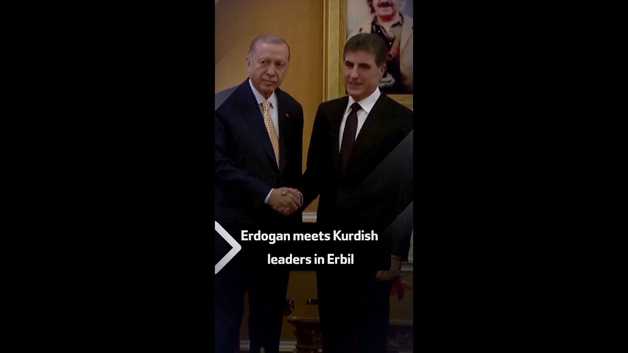 Erdogan meets Kurdish leaders in Erbil