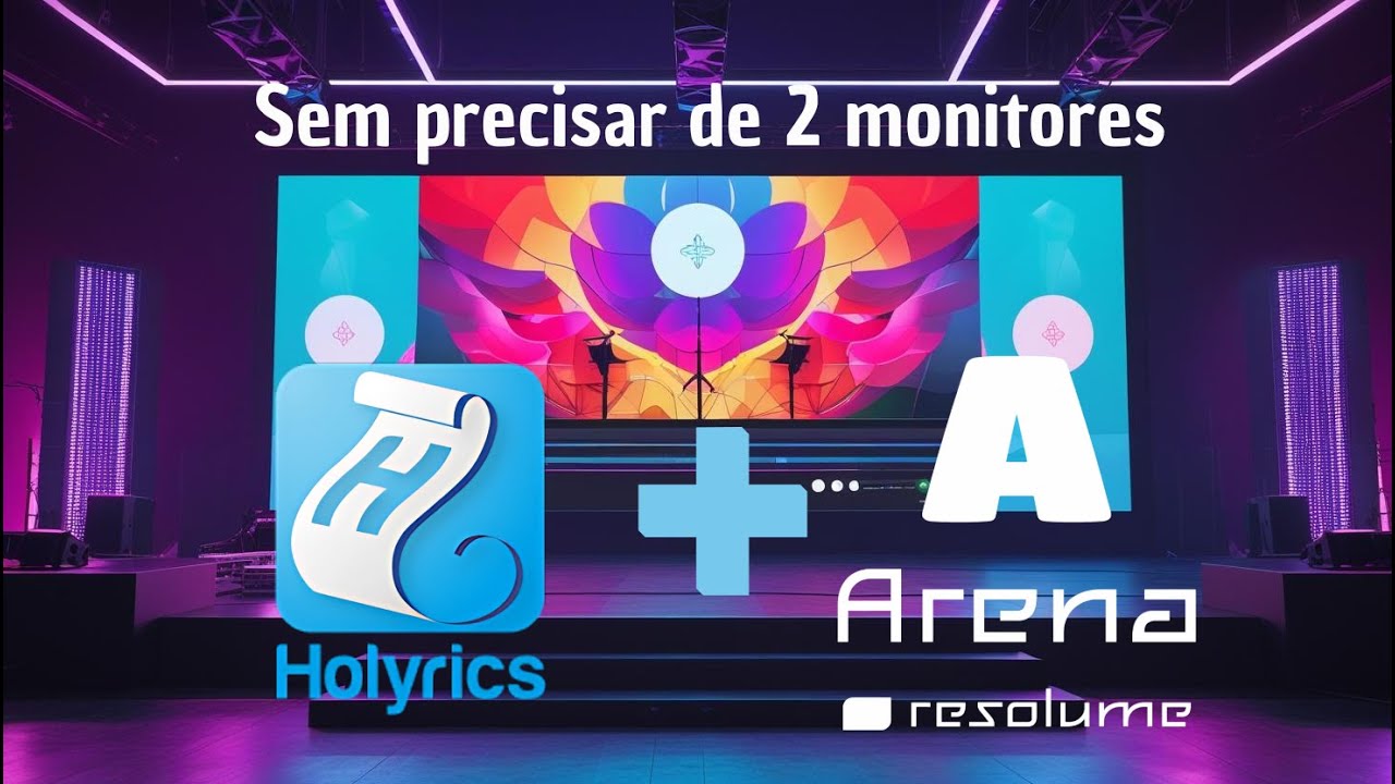 Como projetar letra da música com o resolume