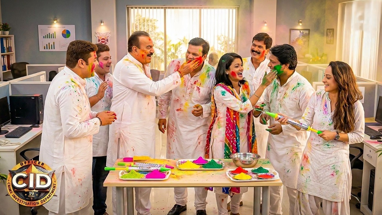 হোলি স্পেশাল: CID টিম অফিসে হোলি খেলল, দয়া শ্রেয়াকে গোলাপি রং লাগাল! || CID BANGLA || NEW EP 2026