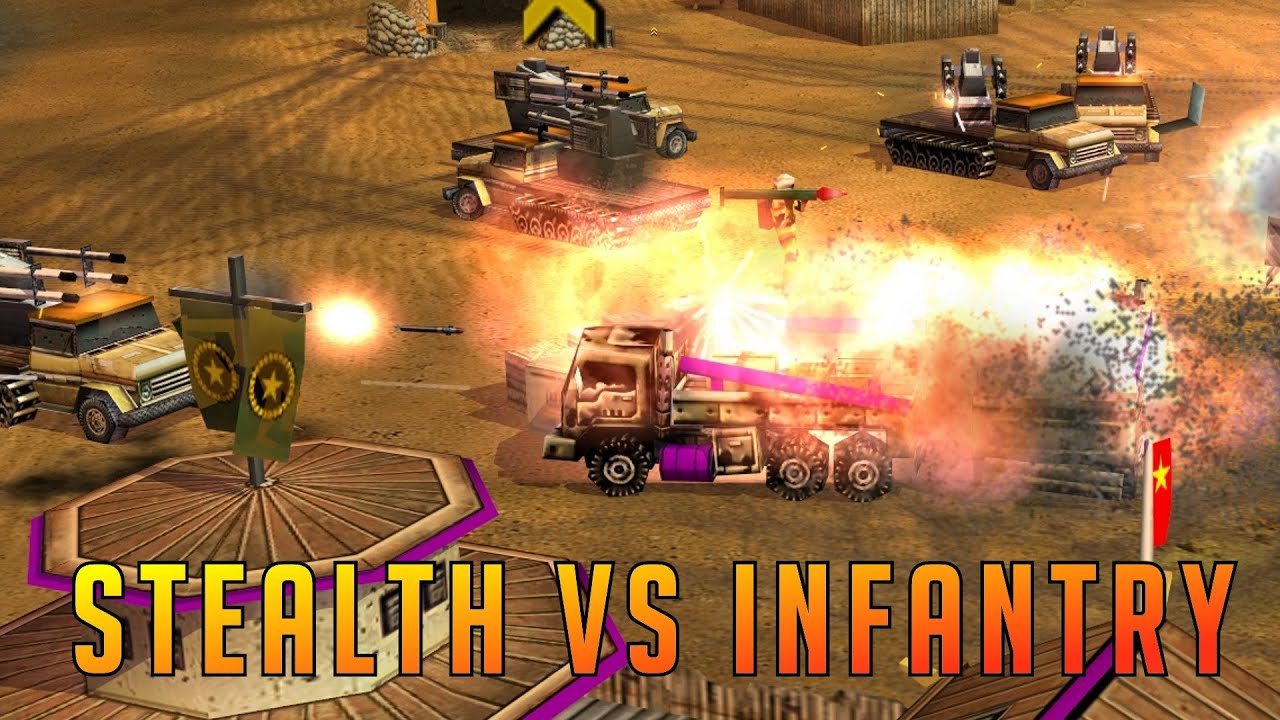 ExCaL (пехота) против Iyad (стелс) — уникальная игра! — Command and Conquer Generals Zero Hour