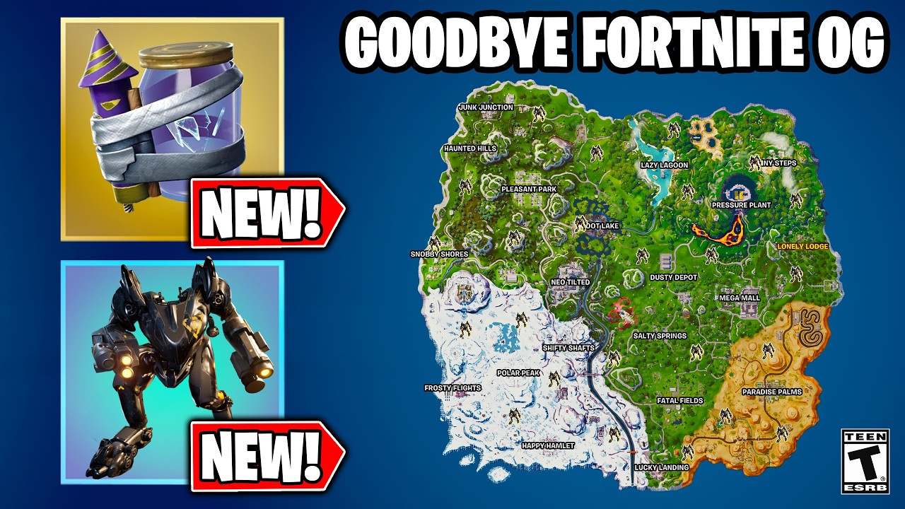 Последнее обновление FORTNITE OG! (Сезон X)
