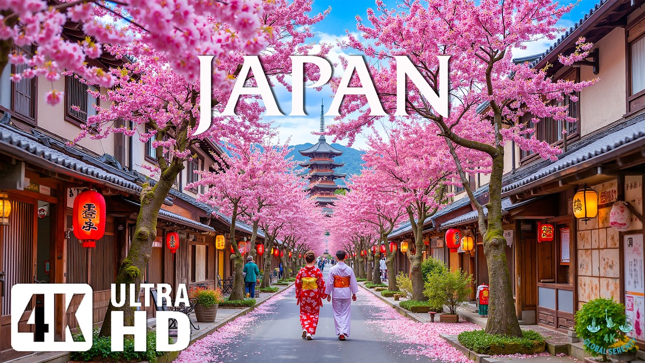 Spring in Japan 4K 🌸 Discover Cherry Blossoms, Peaceful Temples & Serene Spring Landscapes