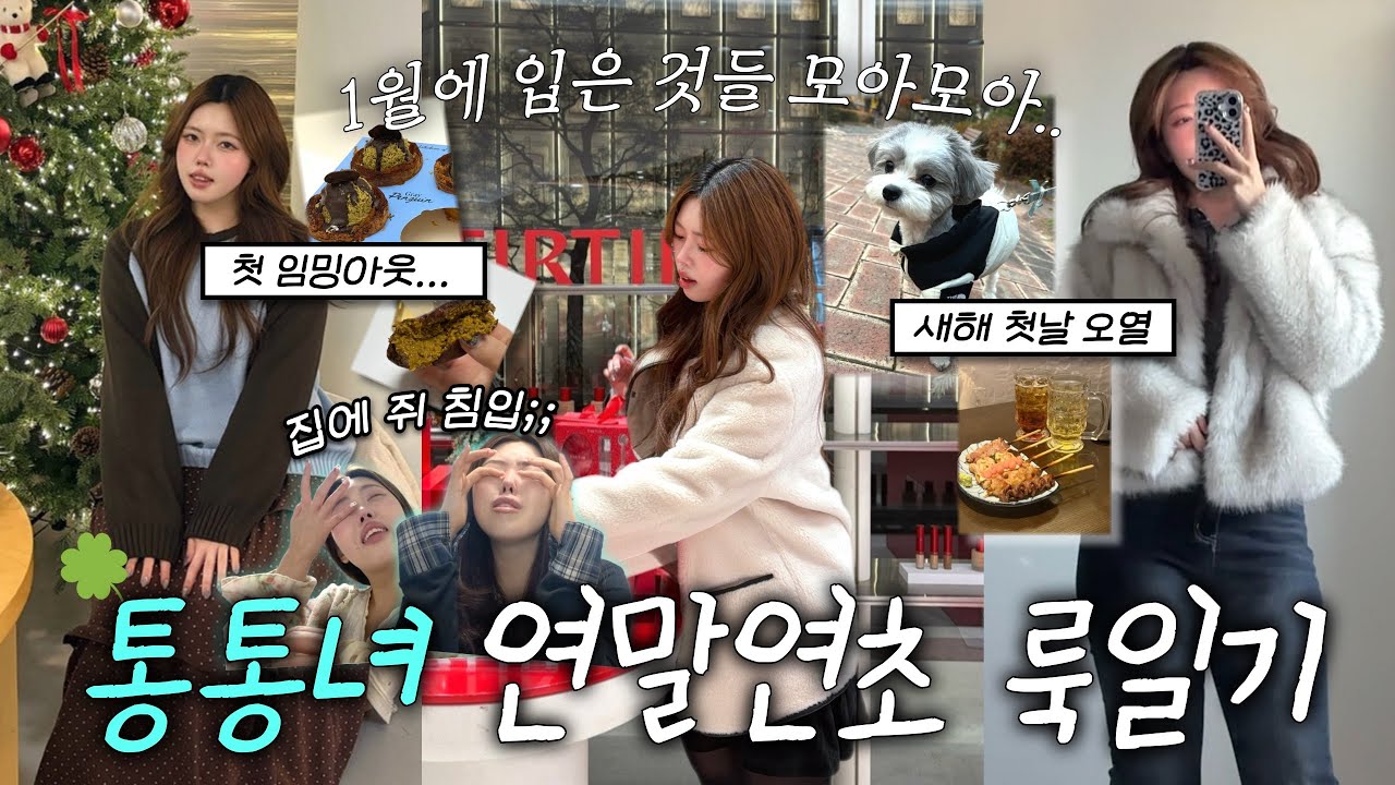 아줌마 잘입지? 올 겨울 체형커버 이렇게 했다!❄️ 통통녀의 연말연초 일상! / 결혼식 하객룩 / 연말 돼지파티 / 룩북 / 오오티디 브이로그 / 빅사이즈