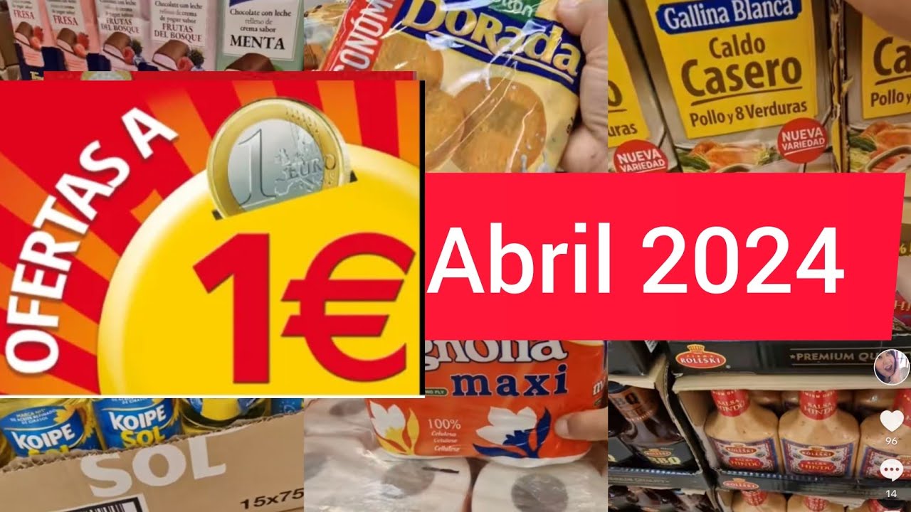 Todo a 1 euro Alcampo Abril  2024 compras