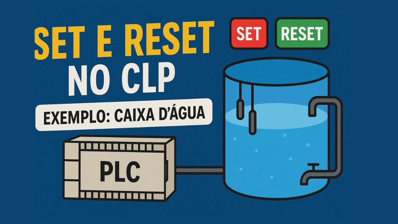 CLP do Zero #7 – SET e RESET no CLP (exemplo prático passo a passo)