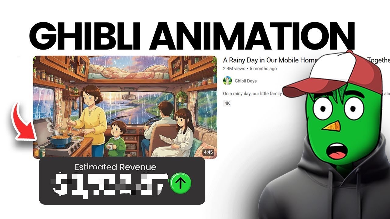 Как создать множество длинных видеороликов в стиле Ghibli с помощью ИИ одним щелчком мыши, исполь...