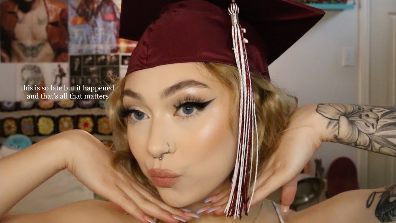 grwm while i graduate high school!!