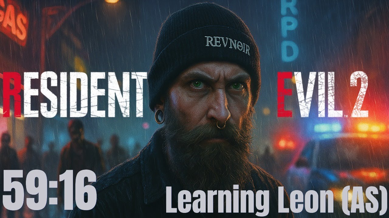 Resident Evil 2 Remake 59:16 (learning run)  (LEON AS PC 120FPS)