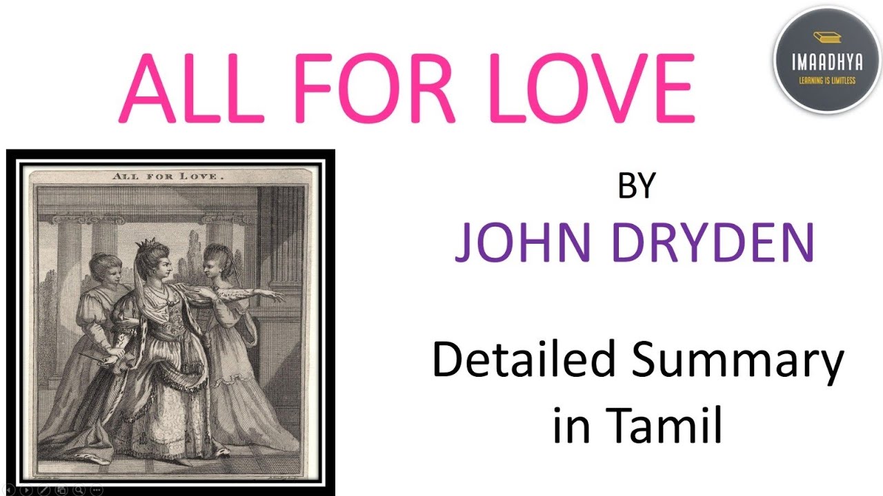 ALL FOR LOVE - DETAILED SUMMARY IN TAMIL #pgtrbenglish #tnsetenglish #ugtrb #trb