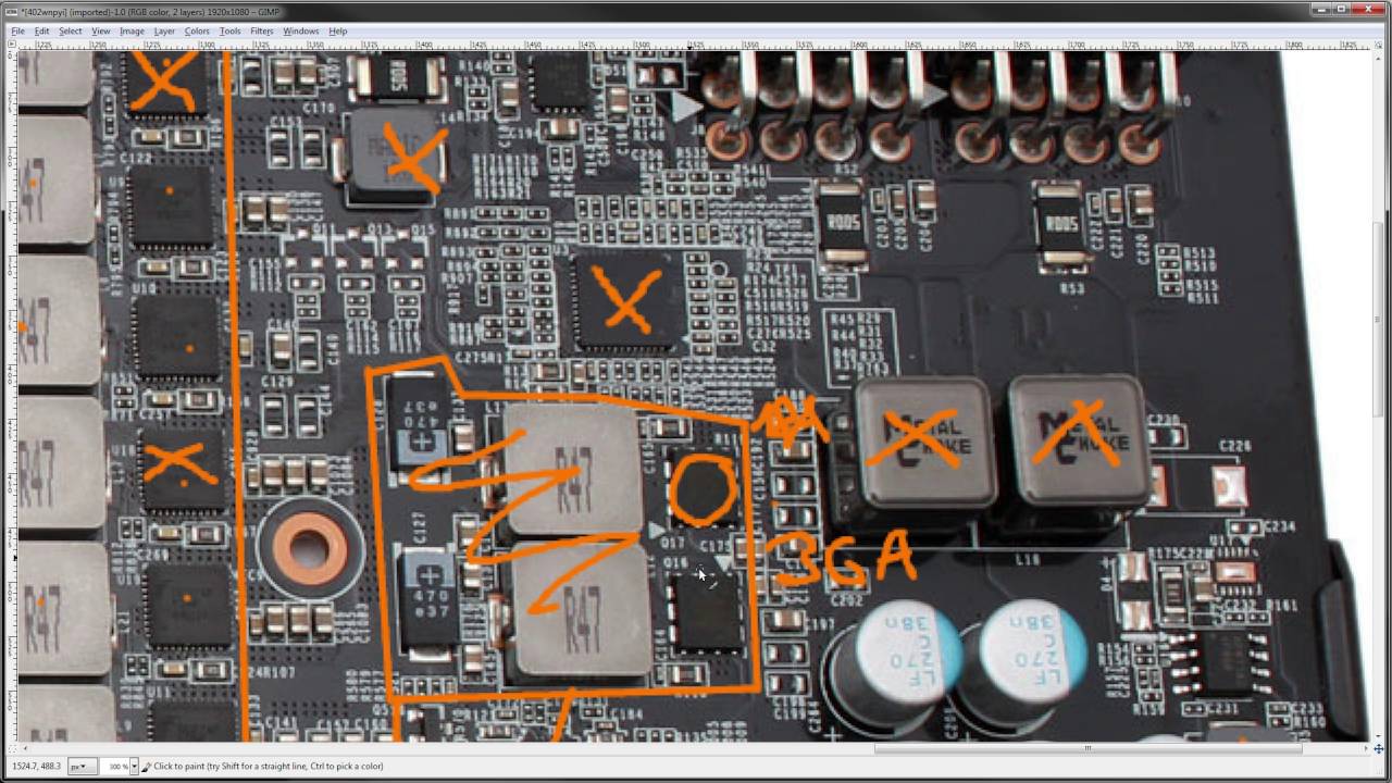 Gigabyte GTX 780 GHz Edition PCB Breakdown (voltage and power mods)