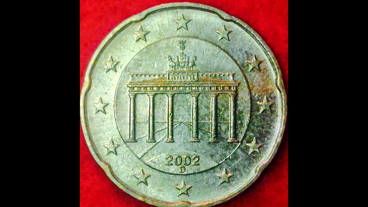Germany 20 Euro Cents 2002 Nordic Gold