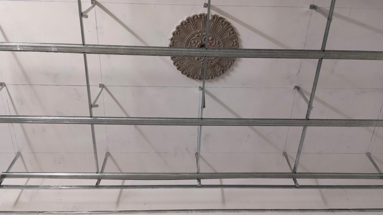 False Ceiling Channel Framing Work Ideas in Telugu/False Ceiling Channel Framing/SR 3D Art Paint