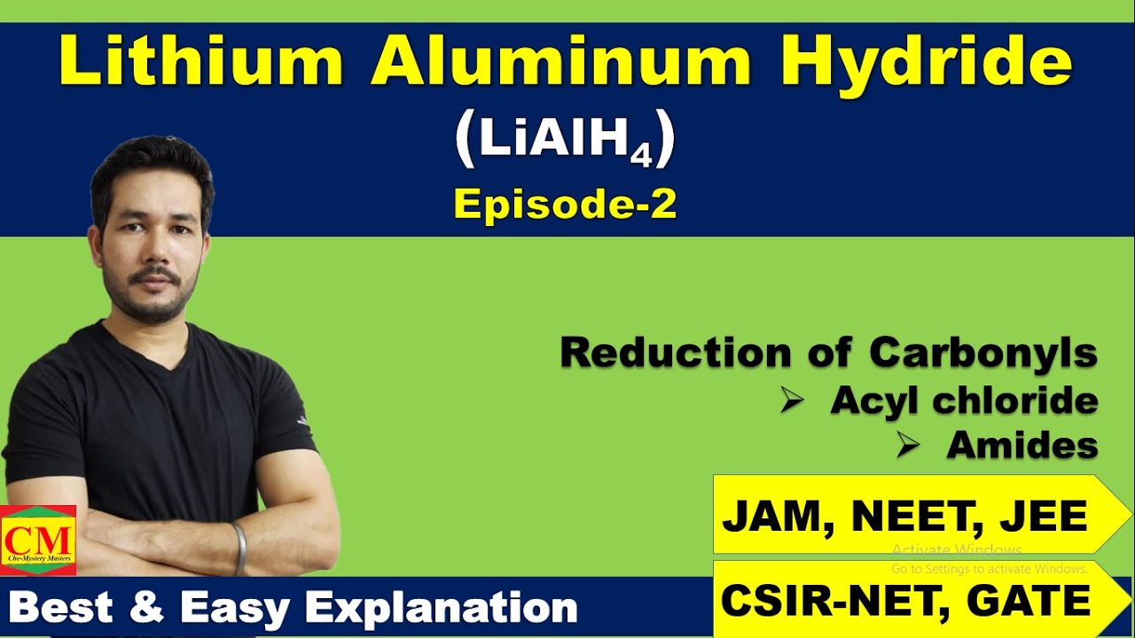 Lithium Aluminium Hydride #LiAlH4: Reduction of Carbonyls
