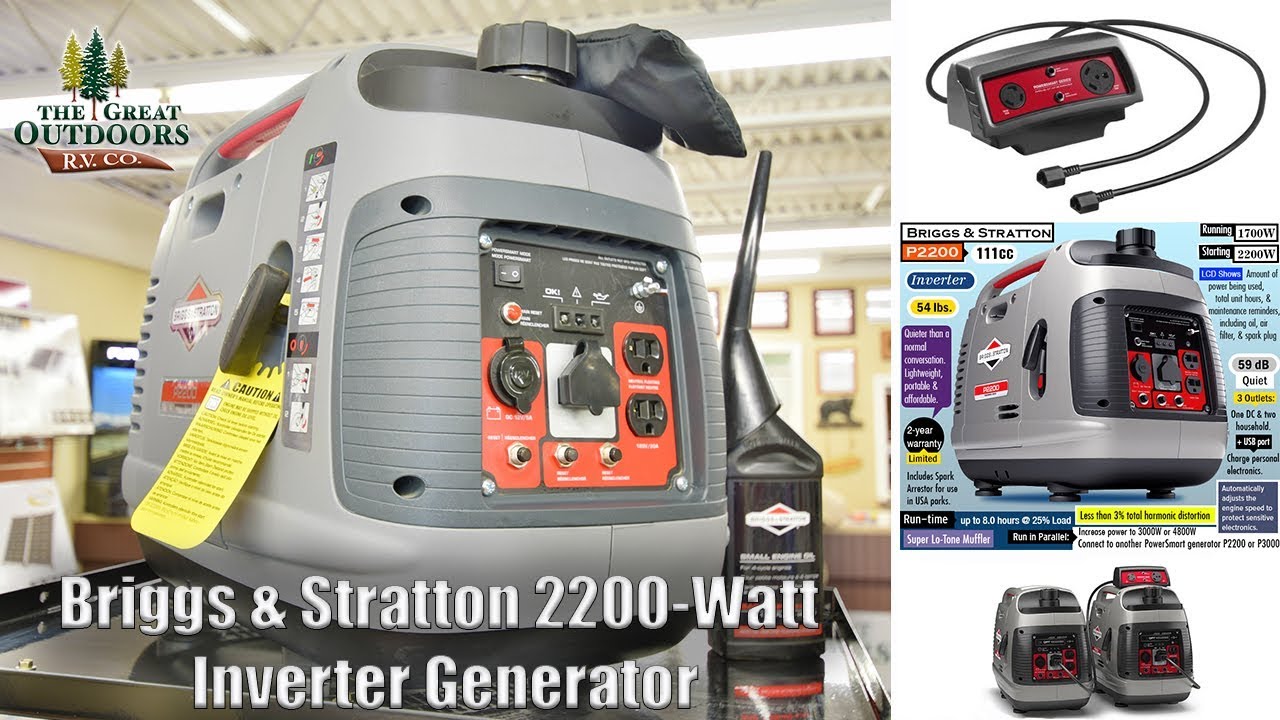 Briggs & Stratton P2200 PowerSmart Series Inverter Generator Review The Great Outdoors RV Colorado