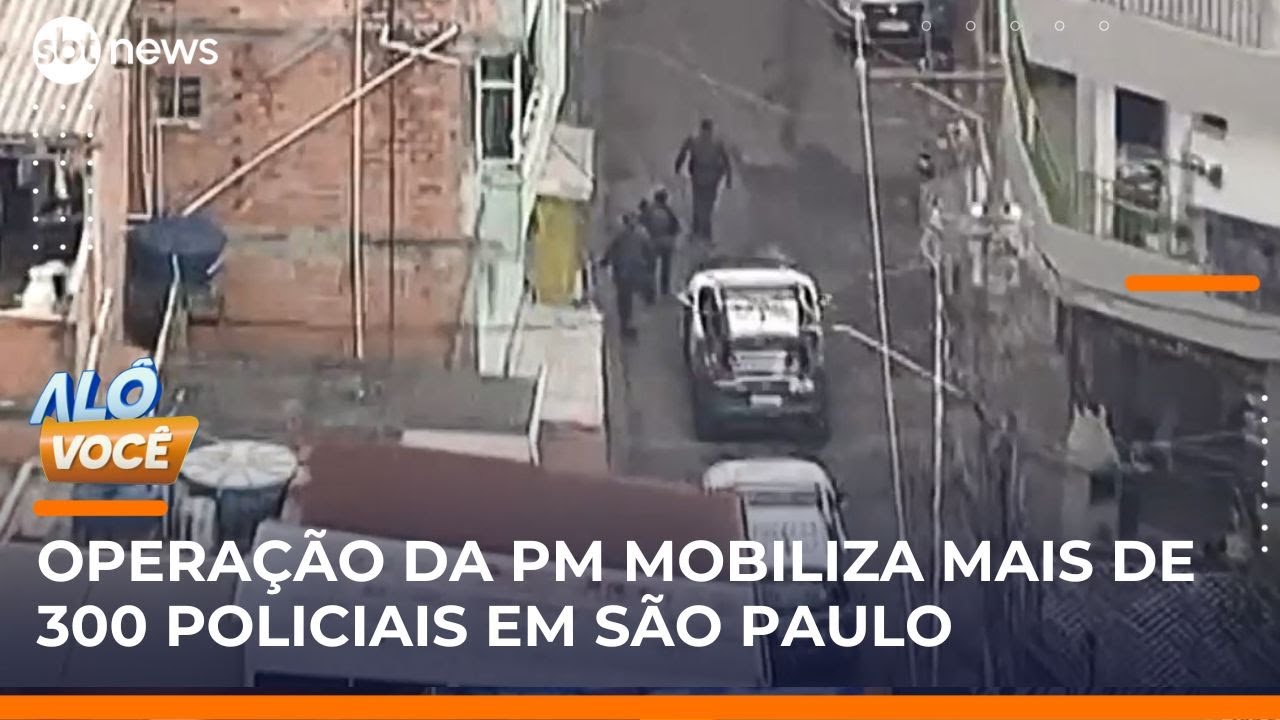 PM caça suspeitos de balear policial no pescoço em Paraisópolis | #AlôVocê