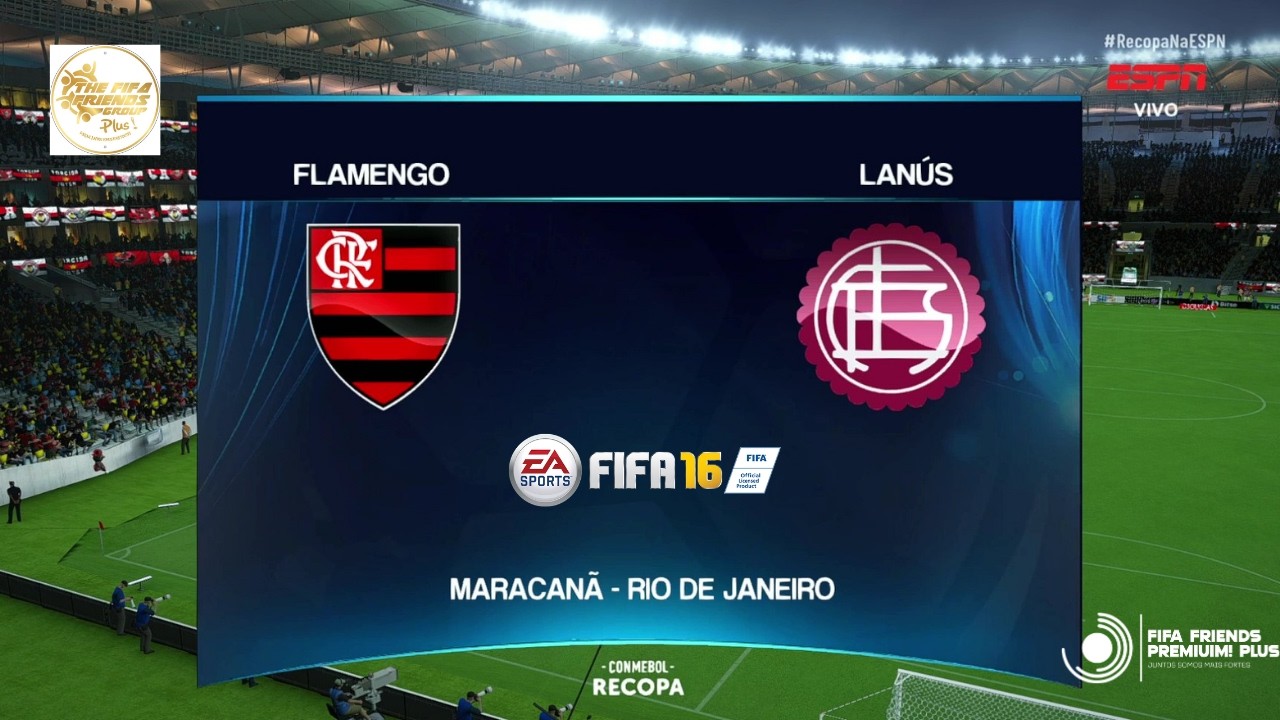 Flamengo VS Lanus | final sa recopa sul-americana | FIFA FRIENDES V8! 