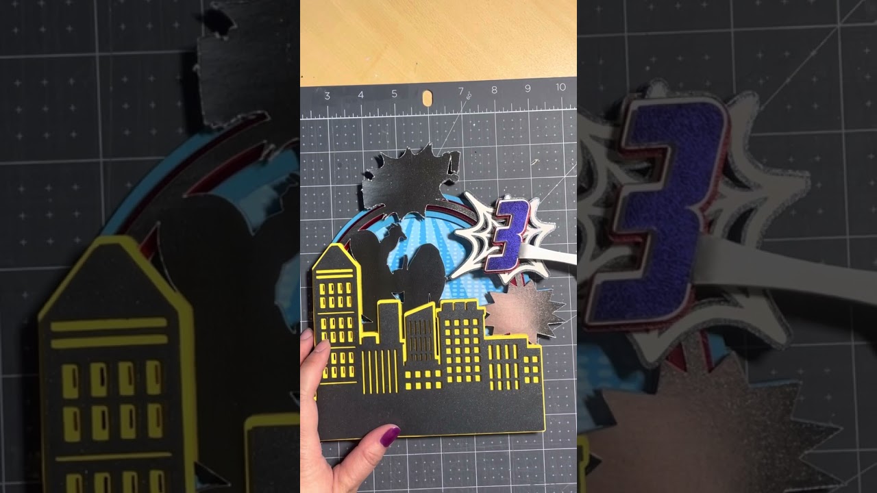 How to assemble Spiderman Cake Topper | Cricut Tutorial | Spiderman Cake Topper