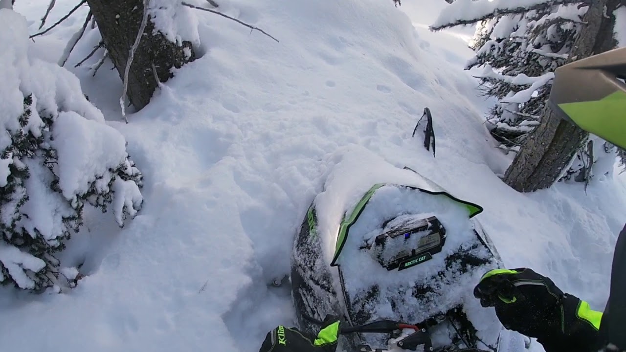 Arctic cat Ctec 800 working hard in the deep