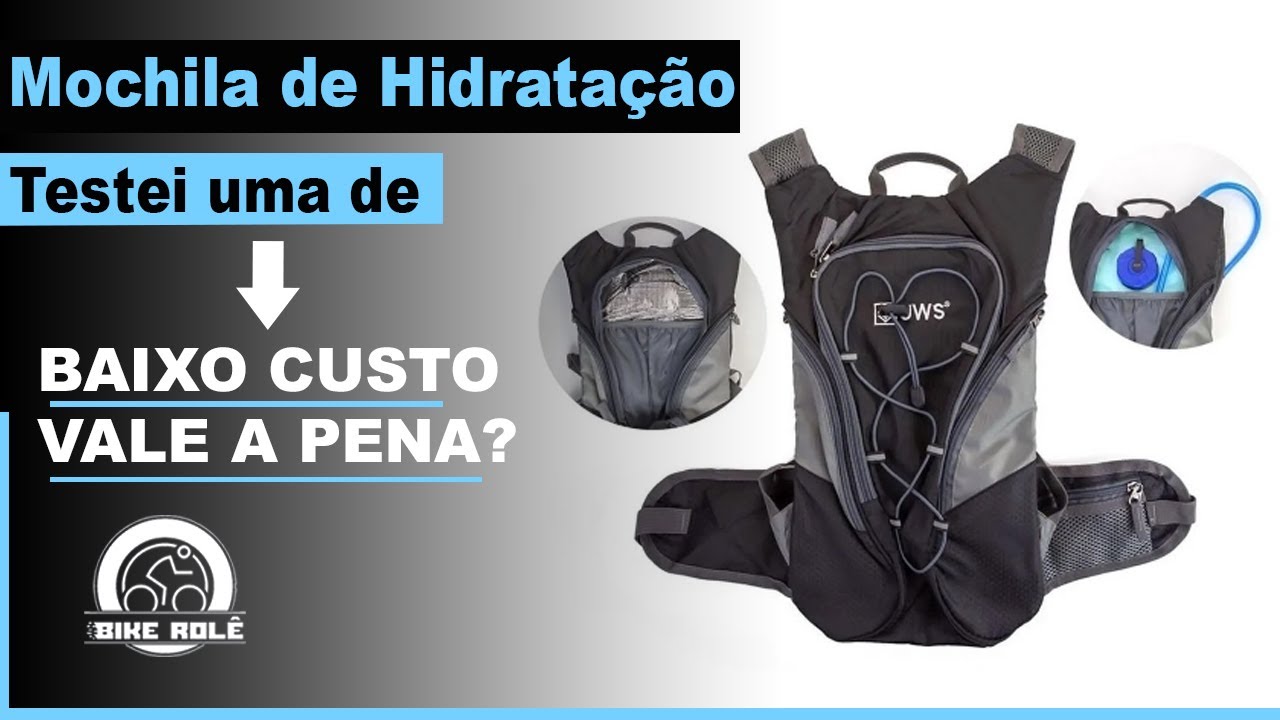 Testei Mochila Hidratação Térmica Barata Baixo Custo para Ciclismo | Vale a pena?