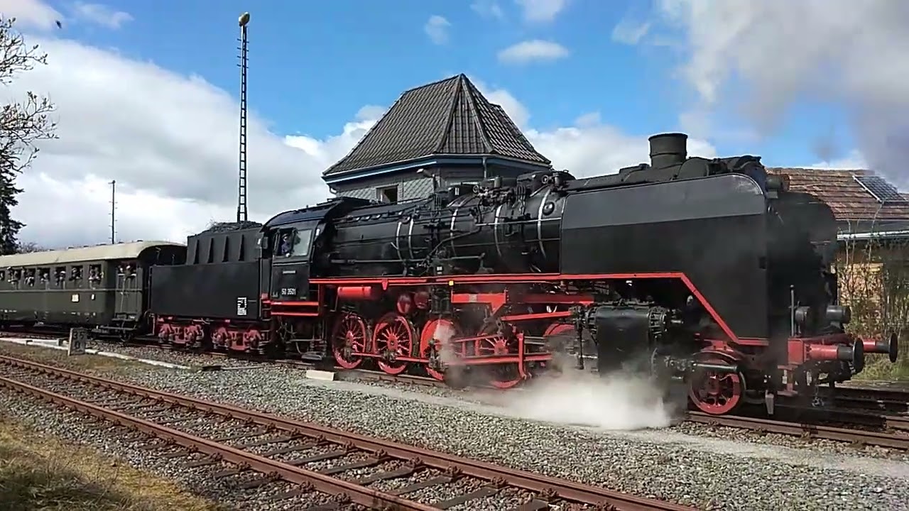 Dampflok Sonderfahrt Pfefferminzbahn Buttstädt 09. 04.2022