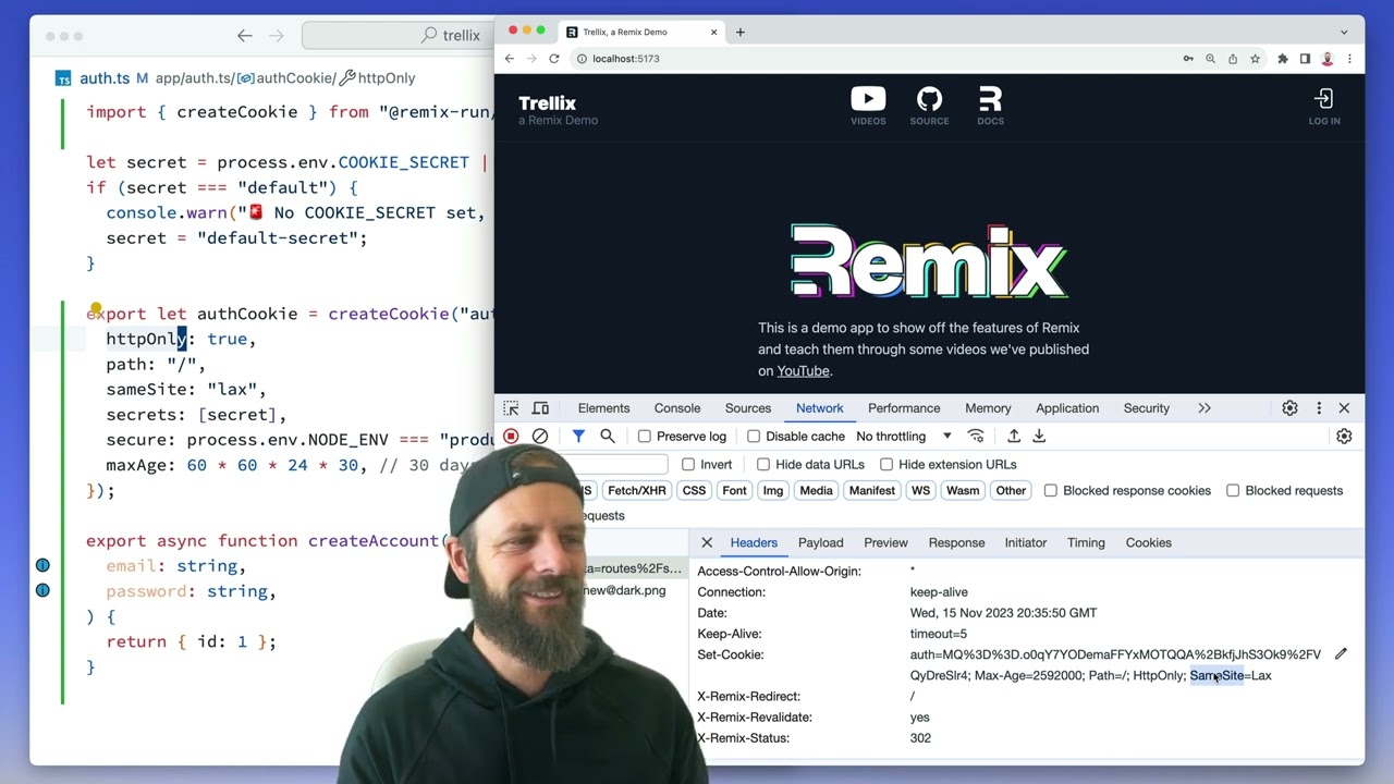 Cookies in Remix