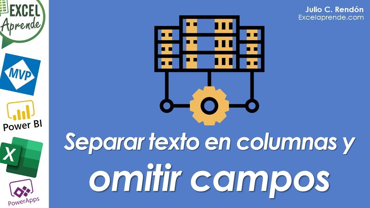 Separar texto en columnas y omitir campos | ExcelAprende