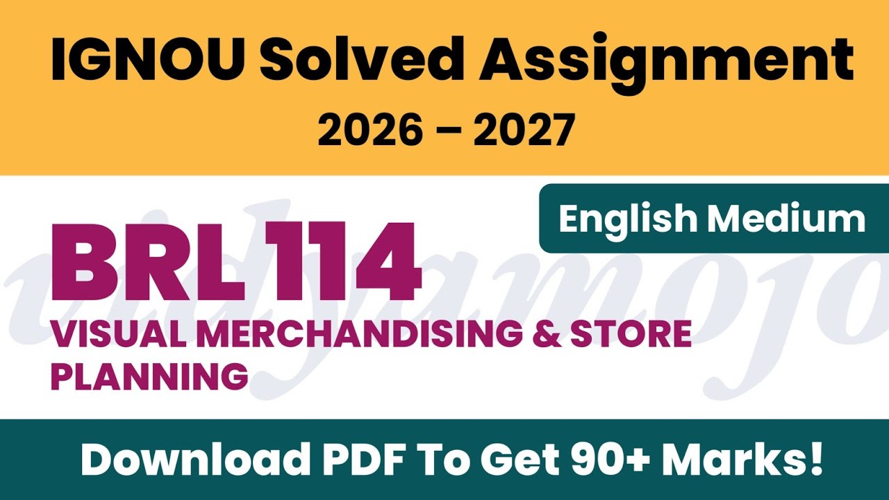 IGNOU BRL 114 Solved Assignment 2026-27 English Medium PDF Download | IGNOU BBA
