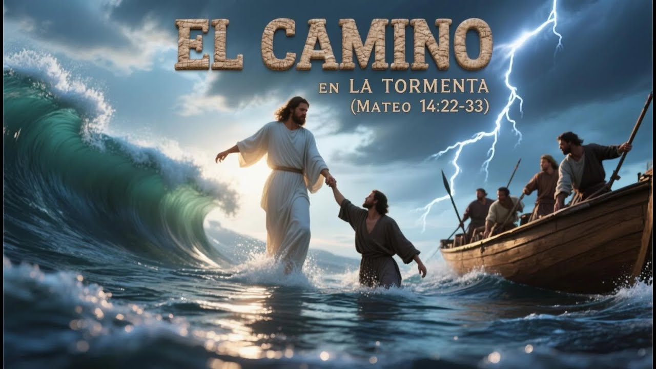 El camino en la tormenta - Emocionante narración cristiana basada en Mateo 14:22-33