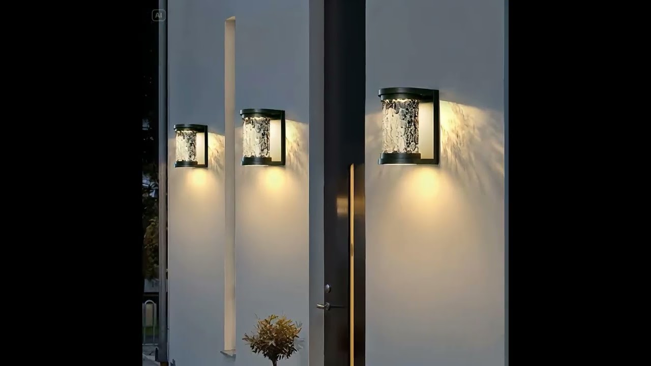 Modern Luxury Glass Stereoscopic Luminescence Cylindrical LED Wall Light