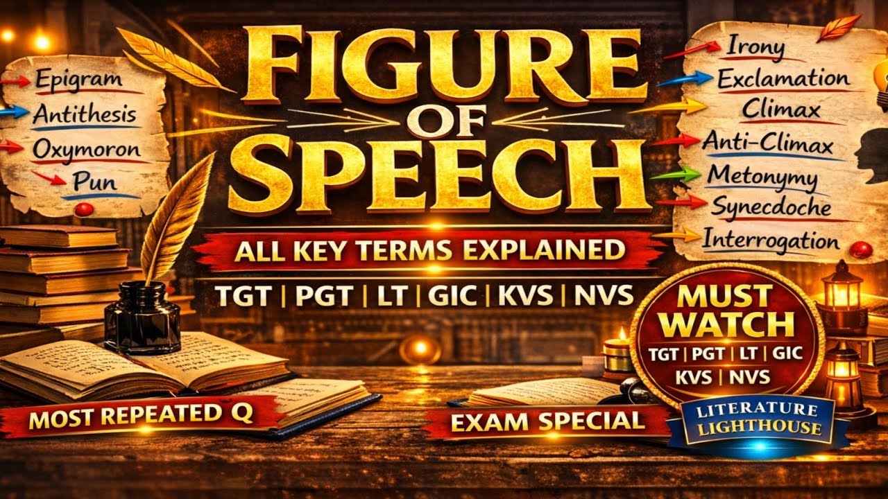 Figures of Speech Explained | Epigram, Antithesis, Oxymoron, Pun, Irony , Metonymy , Synecdoche 