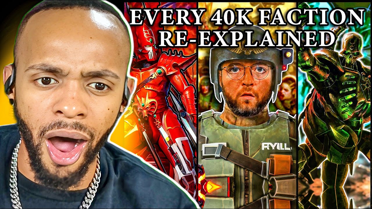 Every Single Warhammer 40k (WH40k) Faction Re-Explained Reaction | Part 1 @Bricky
