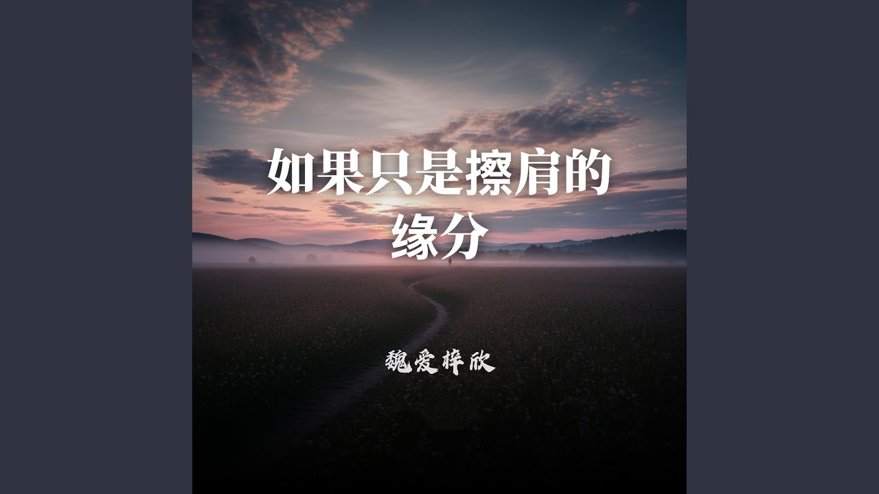 如果只是擦肩的缘分 (女声R&B版）