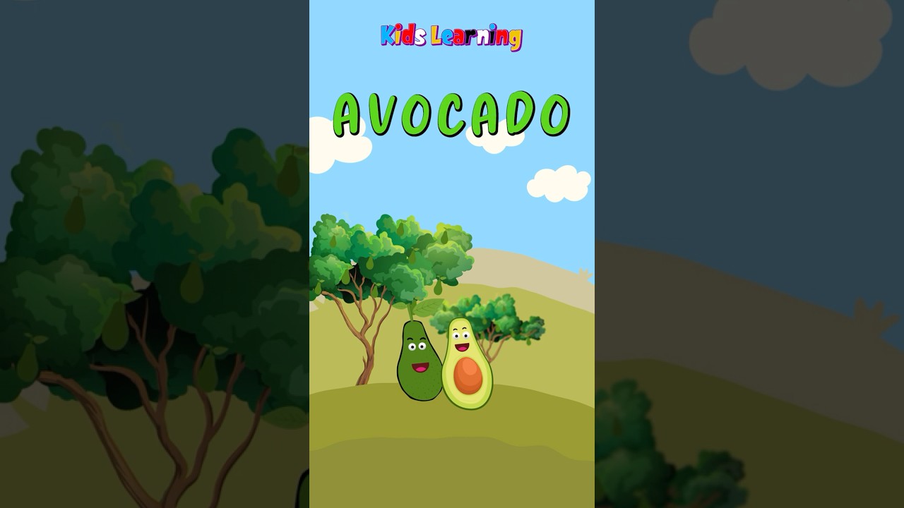 Creamy & Healthy! 🥑 | Learn Avocado for Kids #fruitnames #fruitsforkids