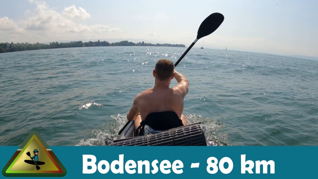 Bodensee Überquerung mit dem Kajak - 80 km
