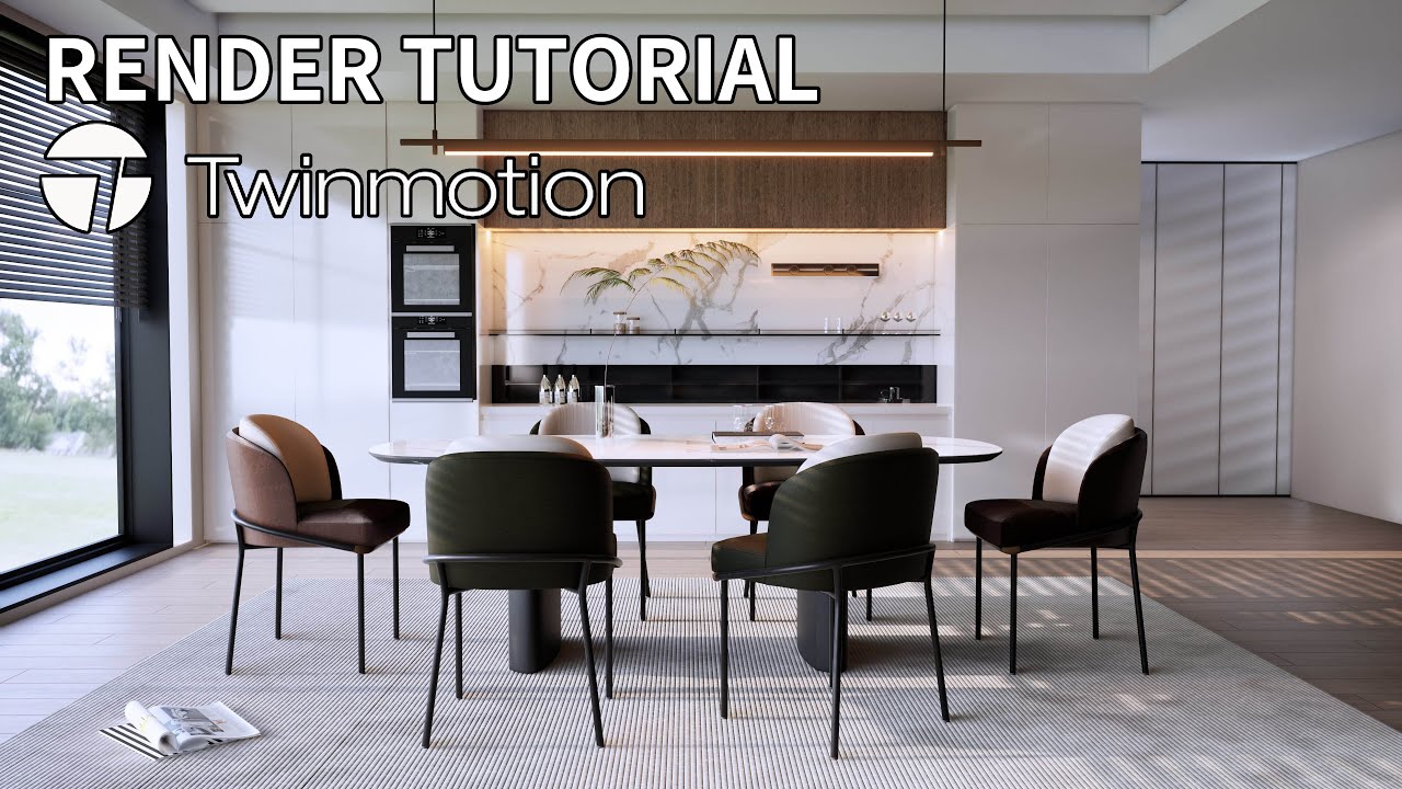 LEARN WITH ME: Twinmotion 2023.2 + Lumen Realtime Rendering Tutorial - Interior scene 2 @twinmotion​